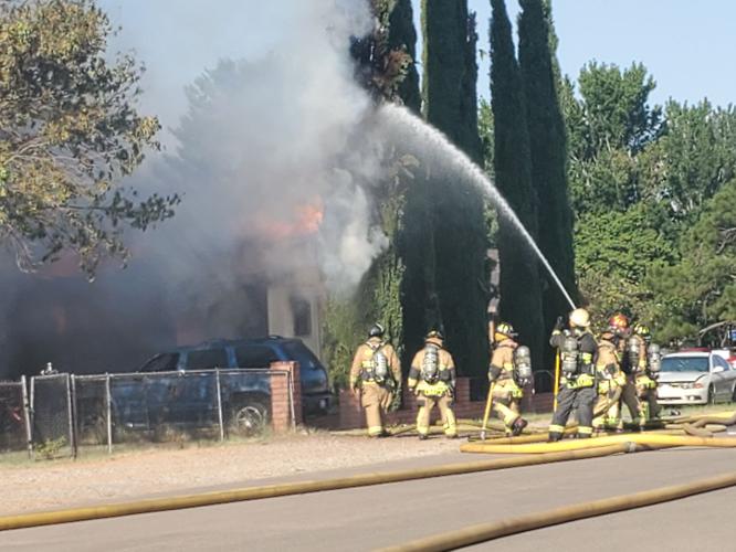 Structure fire destroys Sierra Vista home