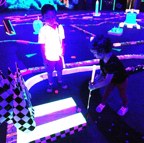 It’s glow time; Lights Out provides family fun under black lights