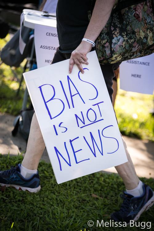© 2020 Melissa Bugg, Changing The Narrative Rally against Will Davis and The Monroe County Reporter on North Lee Street in Forsyth, GA