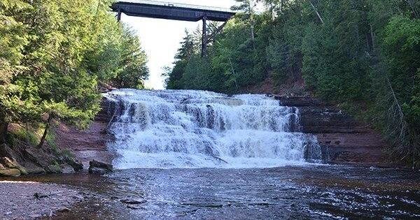 Snowmobile trail over Agate Falls in Ontonagon County to close this winter