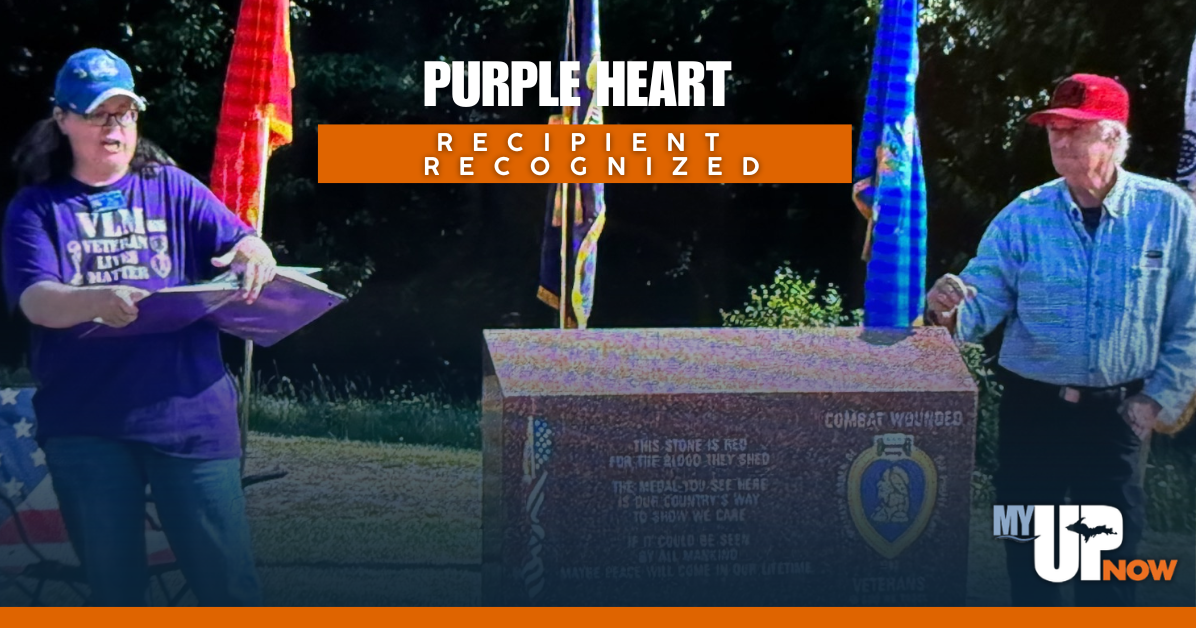 Purple Heart recipient recognized during ceremony in Calumet