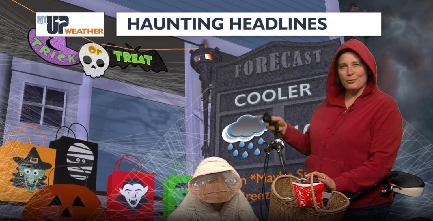 Spooky Halloween clouds & rain, maybe snow tonight, chilly weekend ...