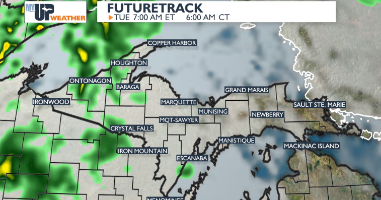 Rain chances increase late tonight and Tuesday