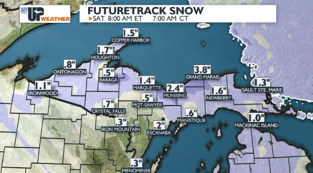 Very cold temperatures on Friday with lake effect snow and wind ...