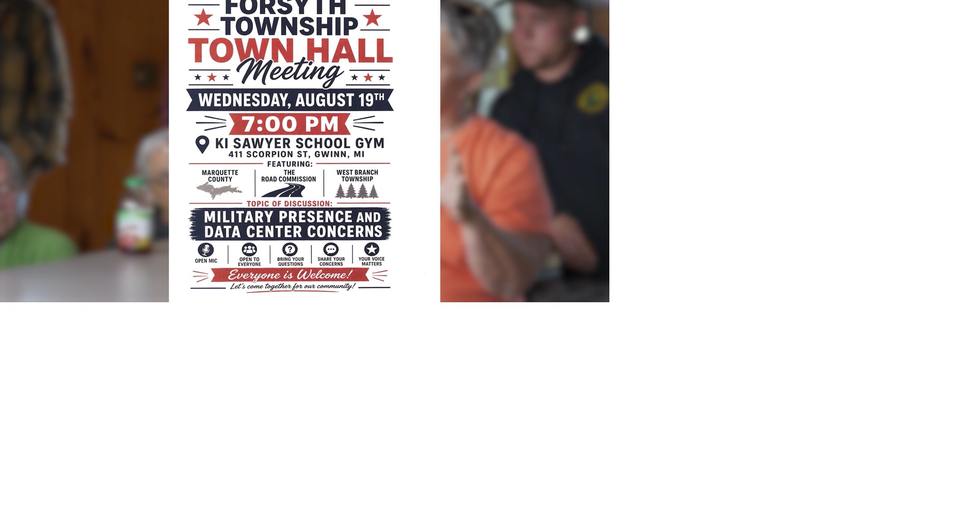 Forsyth Township town hall addresses data center concerns in Sawyer area