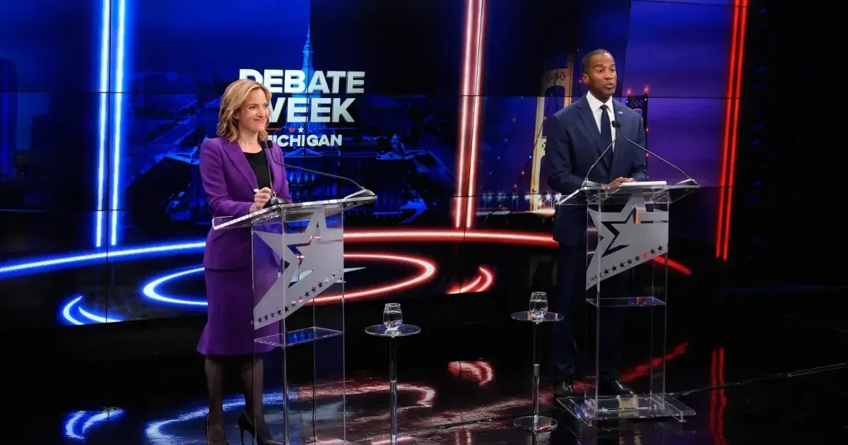 Watch Jocelyn Benson, John James debate in race for Michigan governor