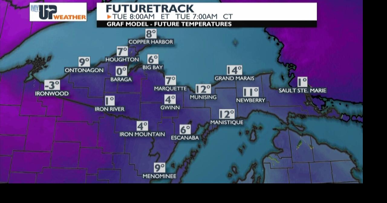 My UP Weather: Cold temperatures tonight with lake effect snow ...