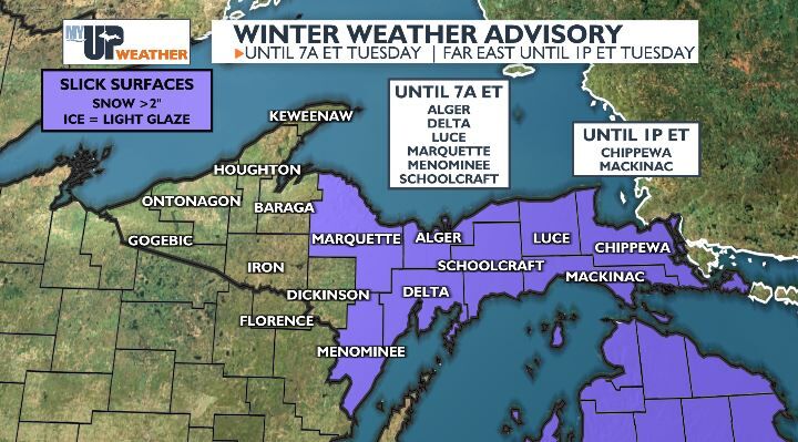 Tricky travel today - icy roads this morning, blowing LE snow tonight ...
