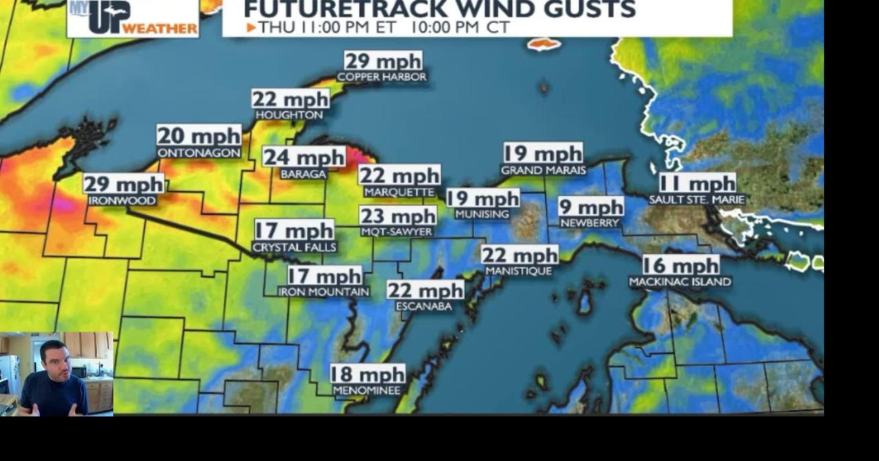 My UP Weather: Increasing clouds and wind tonight with rain showers ...