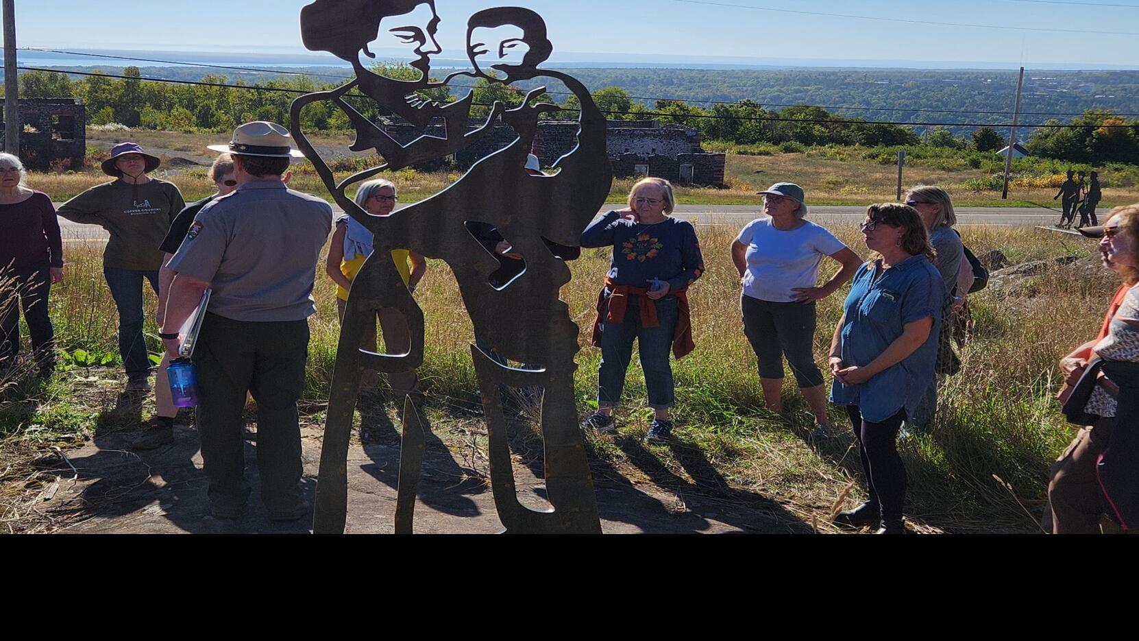 New sculptures send echoes from past back through Quincy Mine Ruins