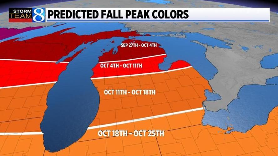 Moderate Vs Peak Color Fall Fall colors around the corner: When they'll peak in West Michigan ...