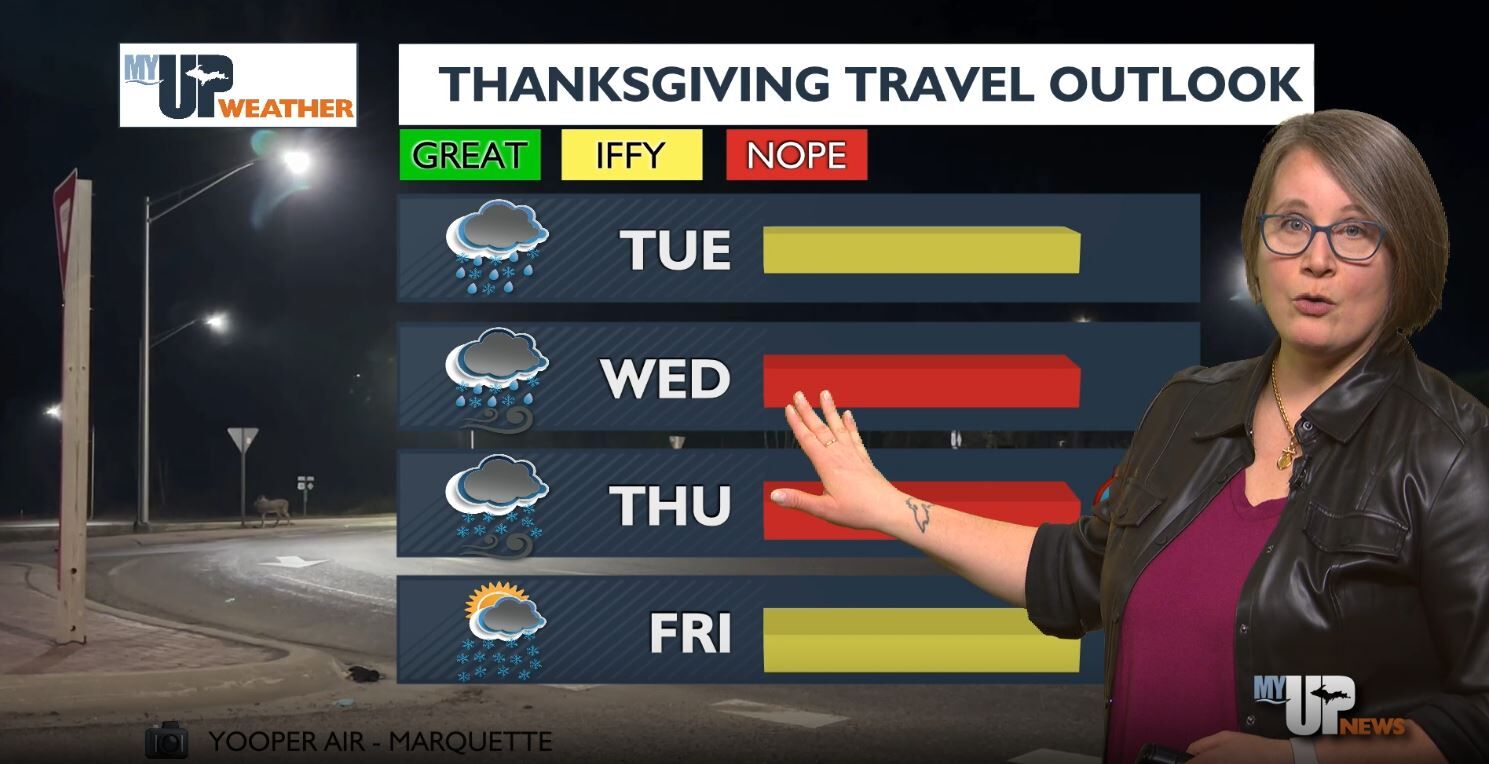 Rain & wintry mix today; cold, windy snow Wednesday & Thanksgiving ...