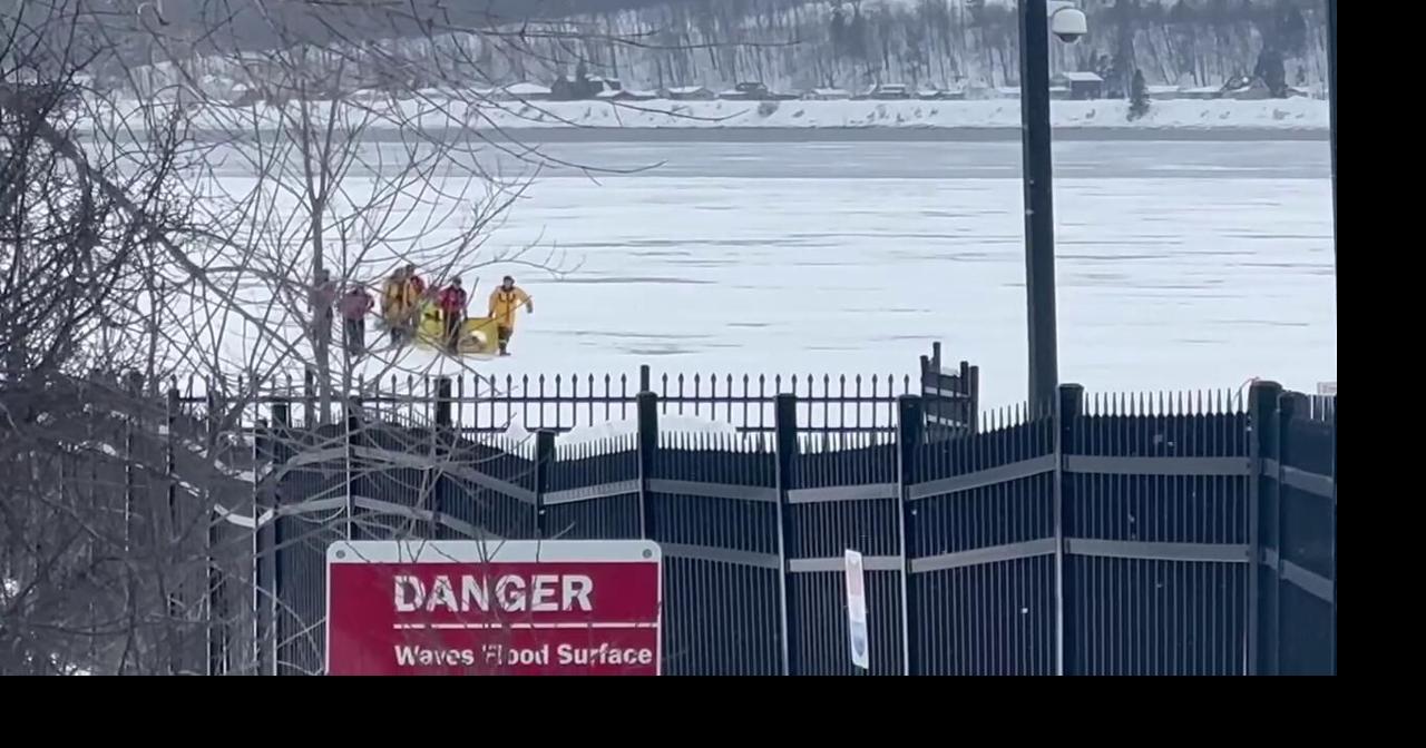 One transported via EMS following Lower Harbor ice rescue