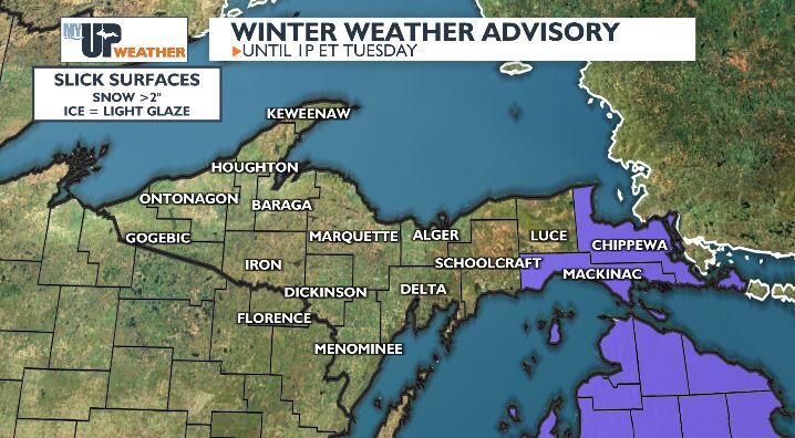 Travel hazards today from a slick morning to breezy afternoon LE snow ...