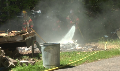 Firefighters battle small brush fire | Local News | myupnow.com
