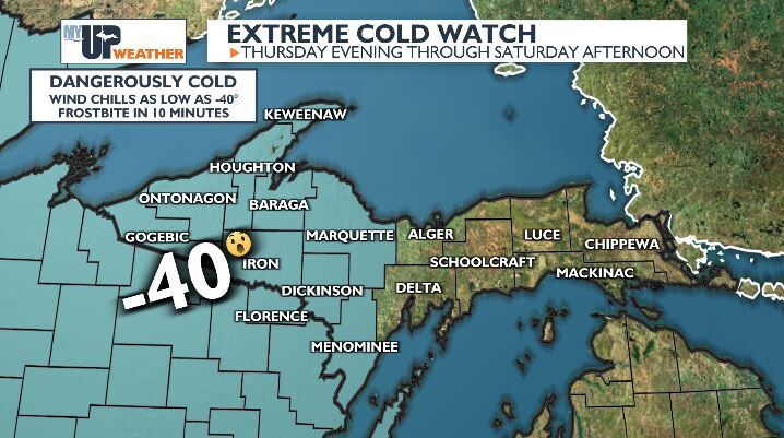 Snow returns to Keweenaw later today; upcoming wind chills drop to -40 ...