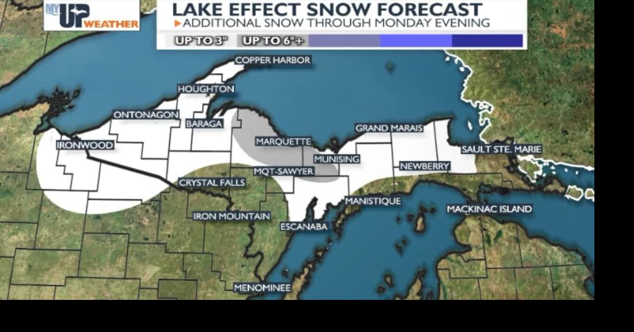 My UP Weather: Additional lake effect snow adds up in parts of the U.P ...
