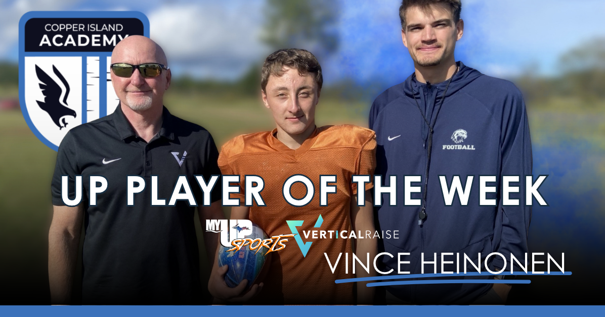 Copper Island Academy's Vince Heinonen earns Week 3 Vertical Raise Player of the Week