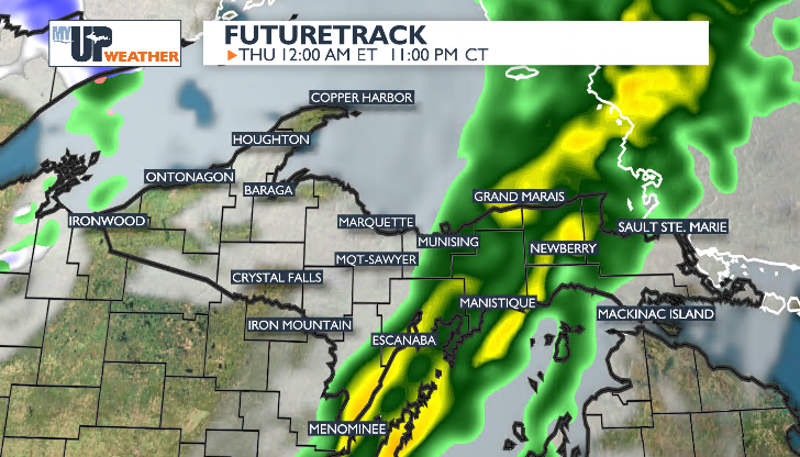 Rain showers and wind tonight | Weather | myupnow.com
