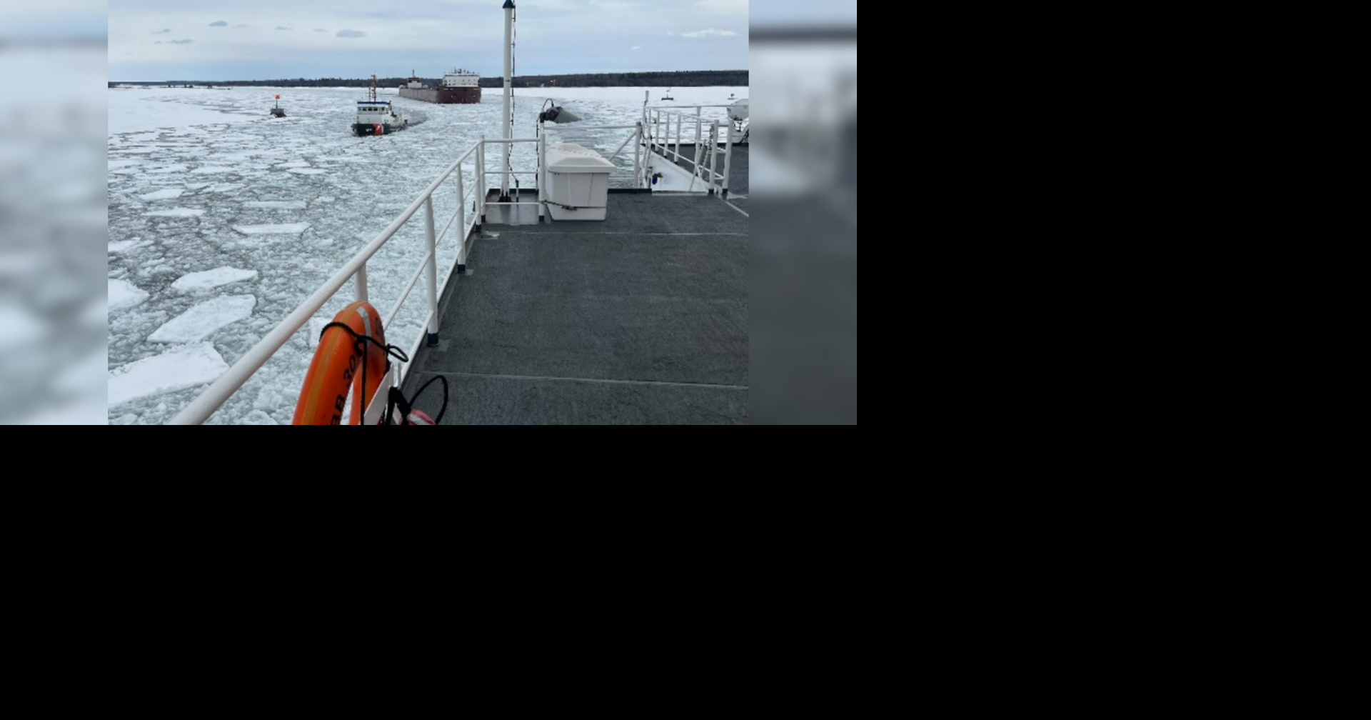 Coast Guard continues ice-breaking operations on upper Great Lakes