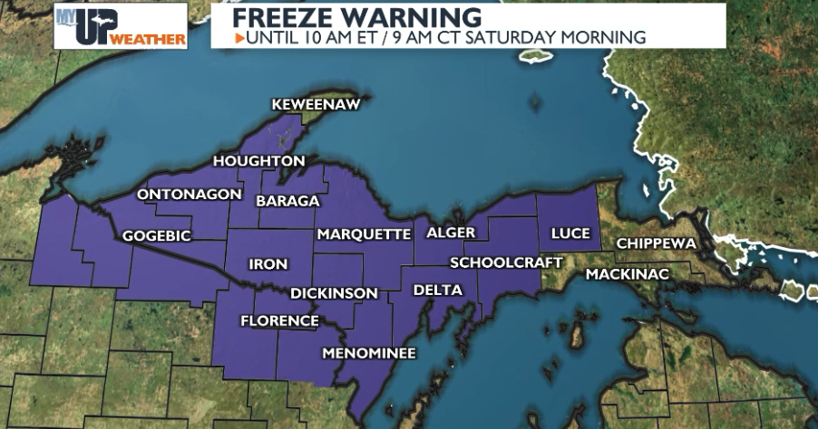 Killing freeze tonight and early Saturday morning for inland areas