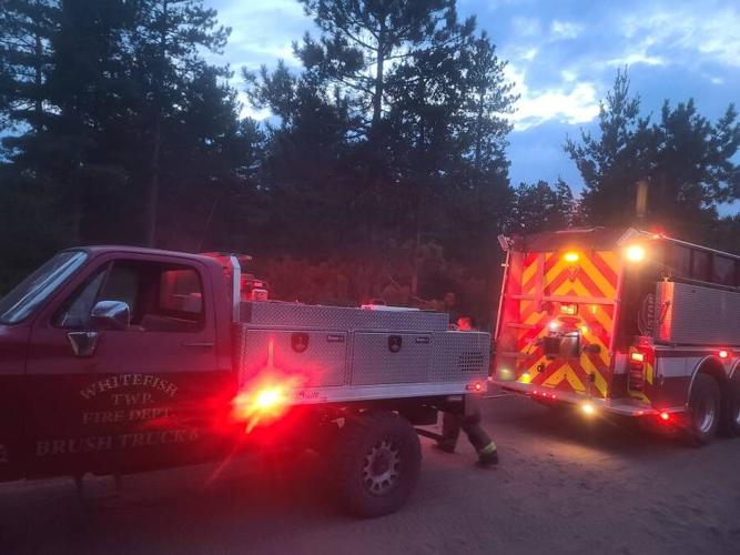 Crews battle Goose Marsh Fire in Whitefish Twp. | Local News | myupnow.com