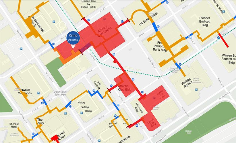 Downtown's skyways suffer from closing of Alliance Bank Center, Capital