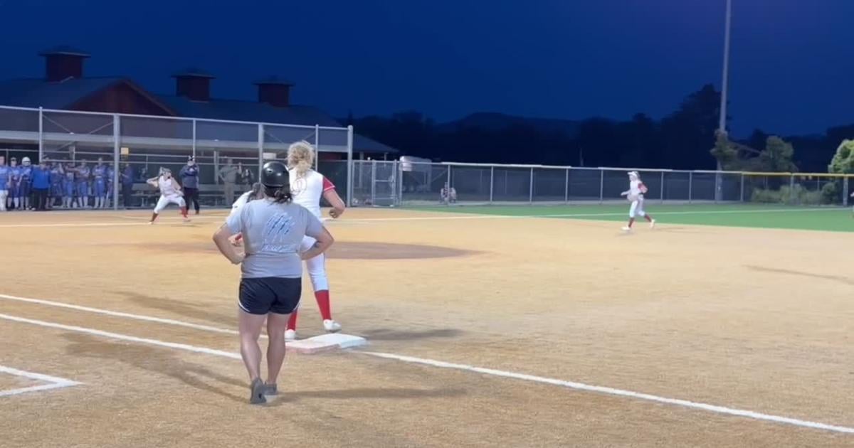 Analy's Sophia Pellini is safe at second base before scoring in the seventh and St. Helena's Leyla Blanton grounds out Dave Mosher/St. Helena Star Correspondent May 20, 2026 May 20, 2026