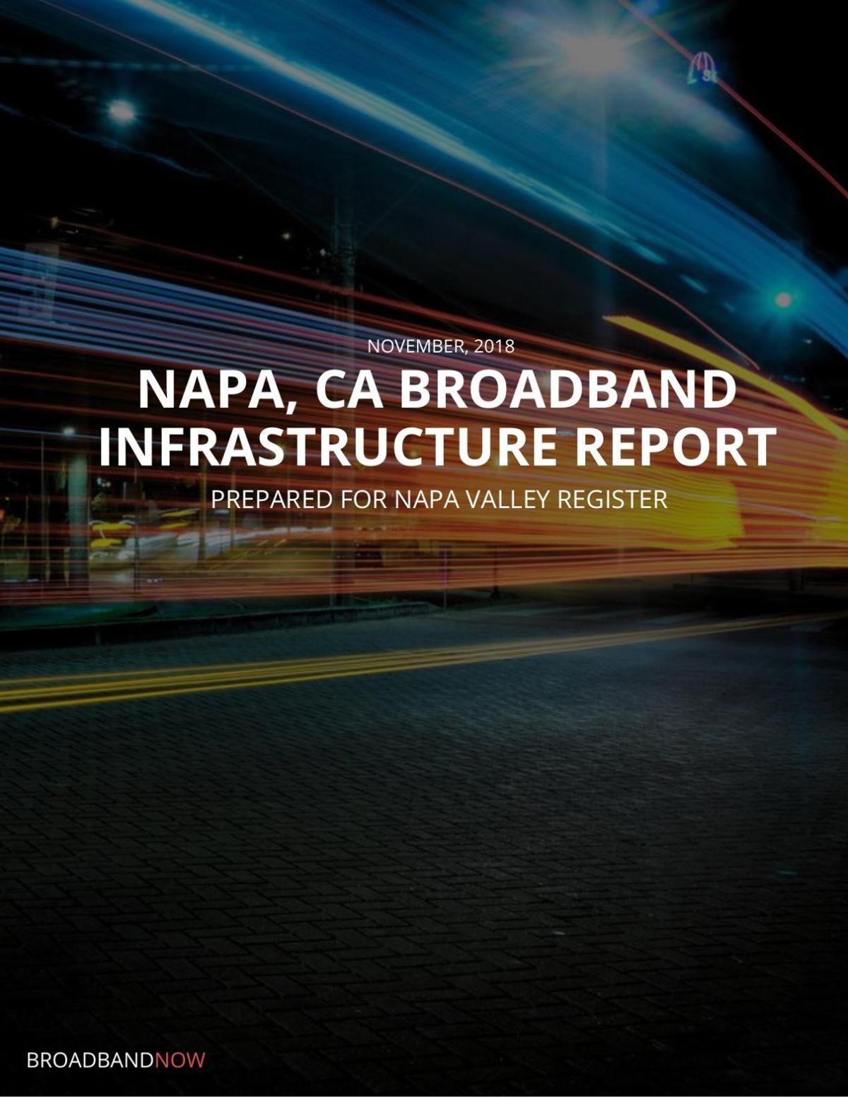 BroadbandNow report: Napa Internet infrastructure