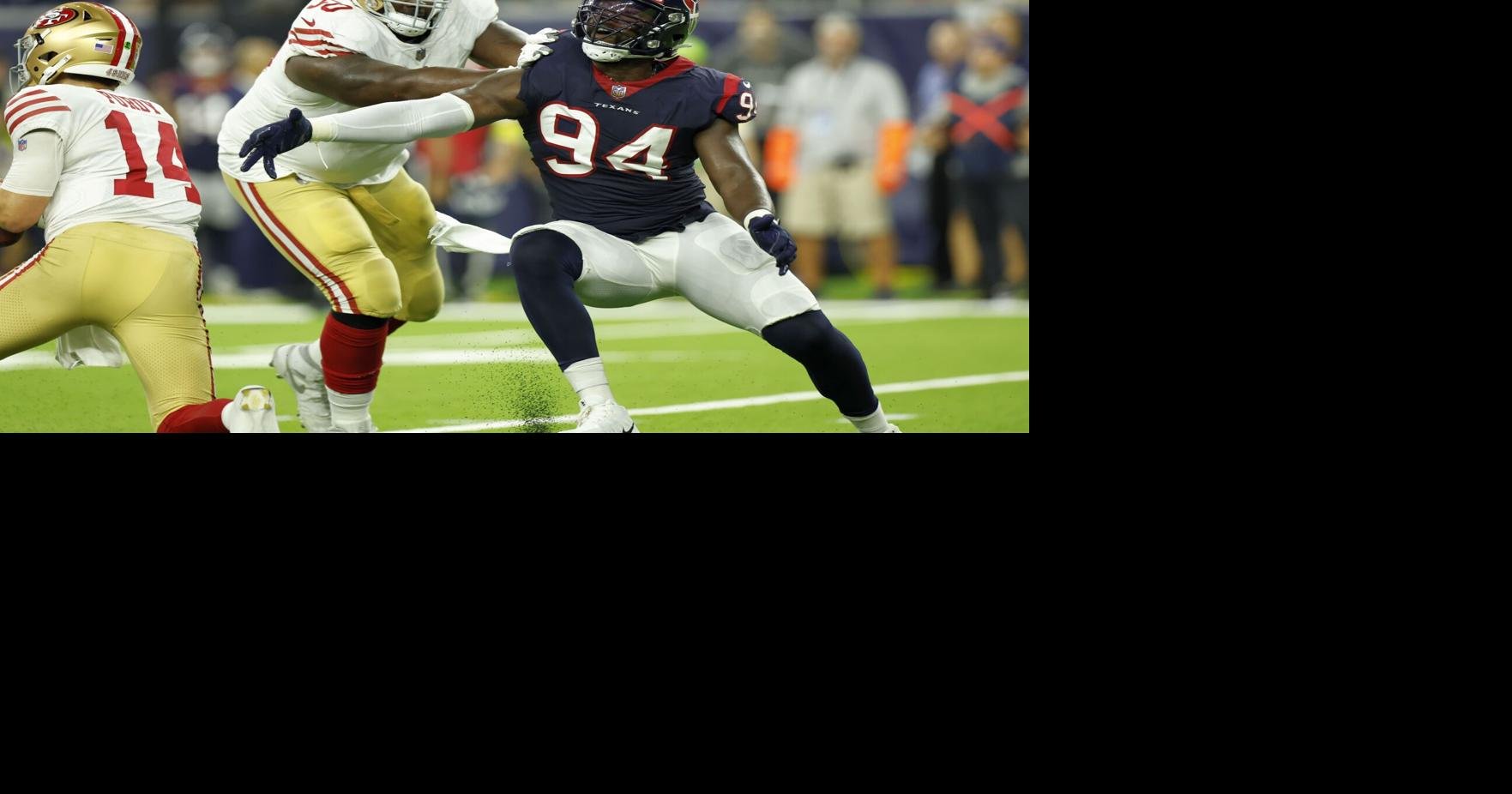 49ers-Texans Injury Updates: LBs Oren Burks, Curtis Robinson exit game