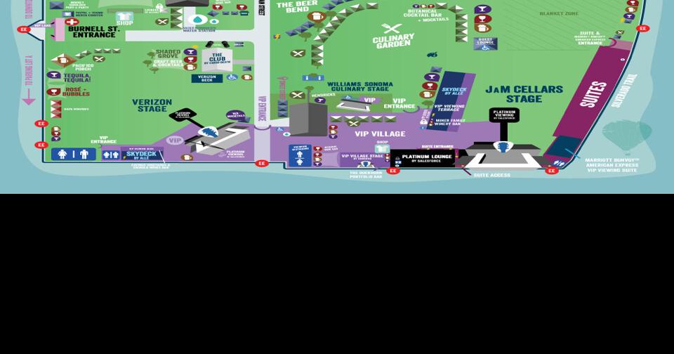 BottleRock 2023, Napa Valley Expo map