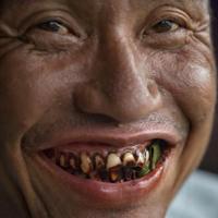 burmese chewing tobacco According to academic researchers in Myanmar, betel leaf consists of areca nut, slaked lime, and catechu, all wrapped in betel leaf and chewed for a period of time Myanmar's betel chewers swallowing hard