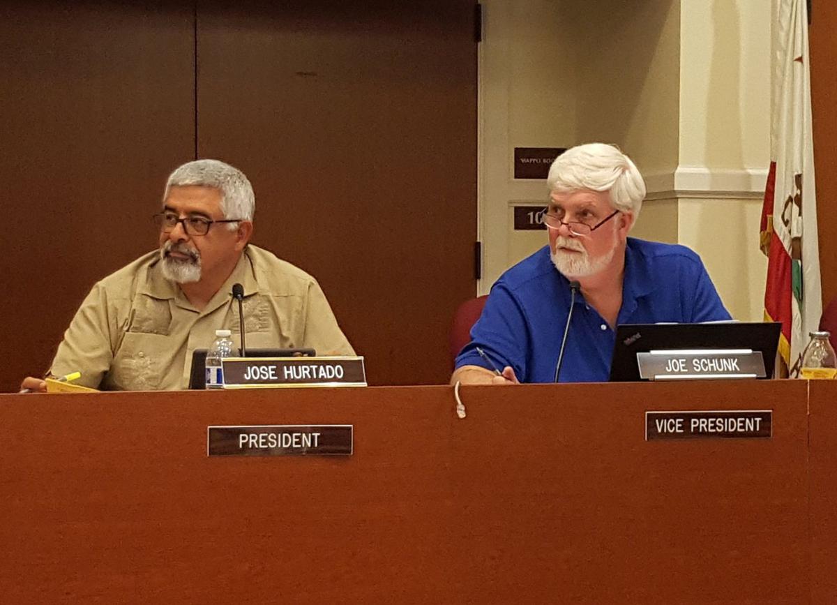 Trustees Jose Hurtado and Joe Schunk