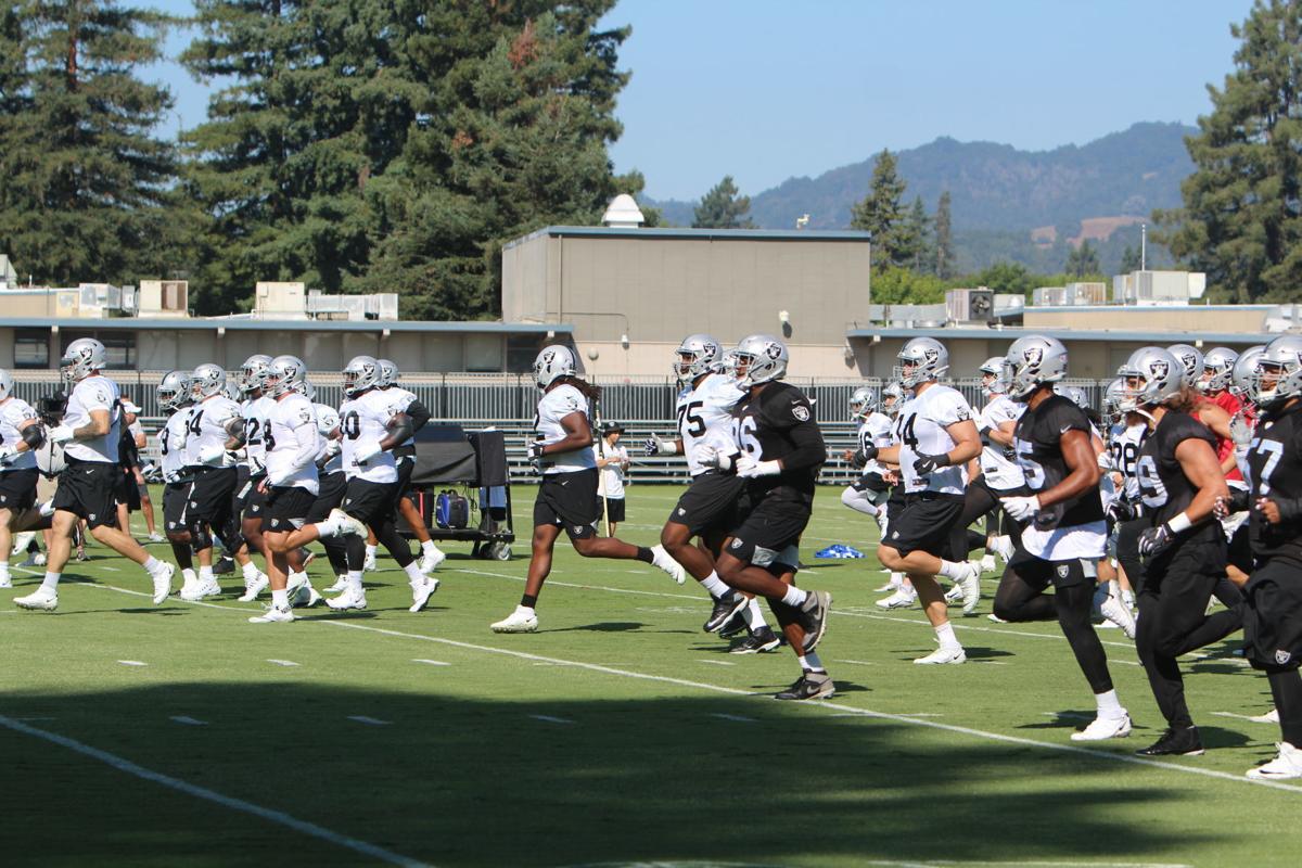 Oakland Raiders Training Camp Lesser known talents show skills on Day