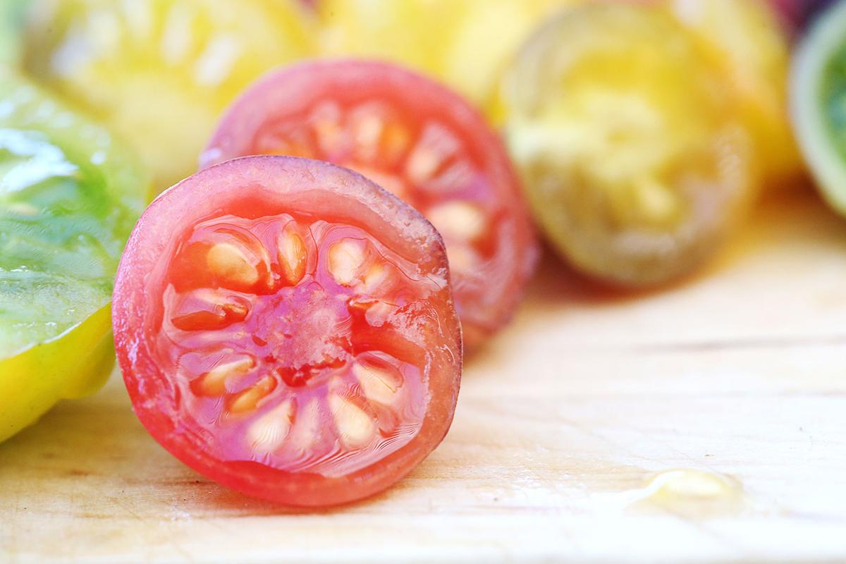 Heirloom tomatoes taste like summer Food