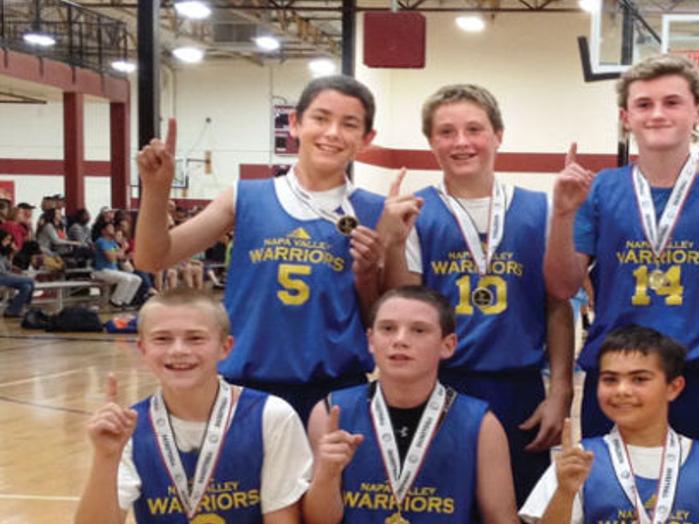 Youth Basketball Napa Valley Warriors Win Rocklin Tournament
