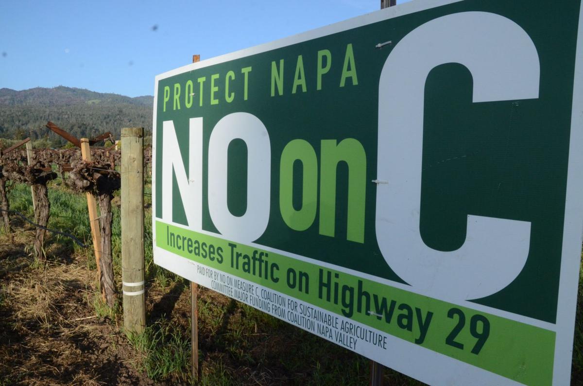 No on Measure C signs