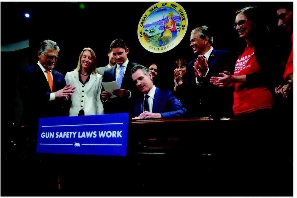 NEWSOM SIGNS GUN CONTROL LAWS