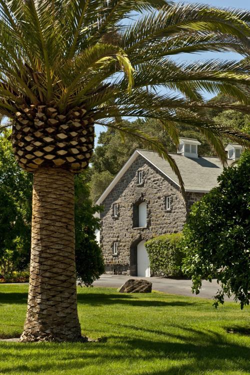 Heitz Wine Cellars' grey stone cellar