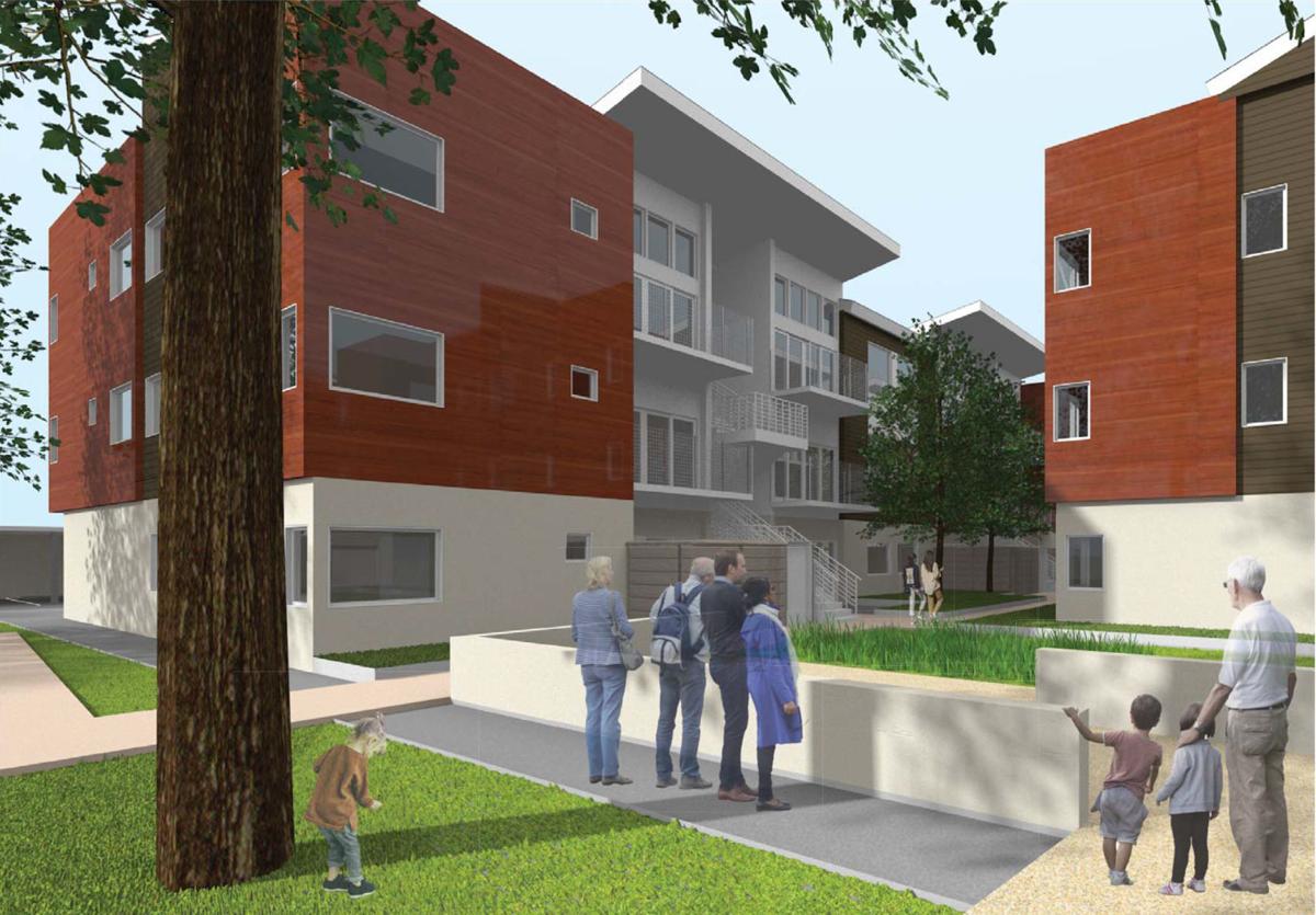 Solar Panels Picnic Space And Bike Racks Push Napa Apartment Plan