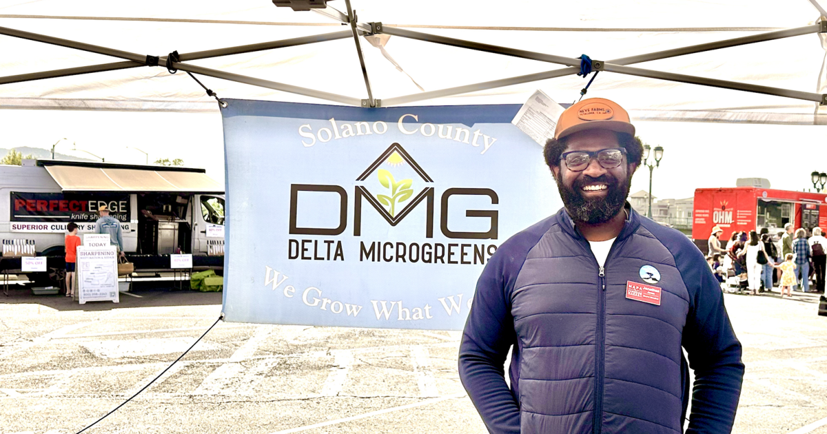 Napa Farmers Market: Delta Microgreens founder brings a chef’s perspective to the board