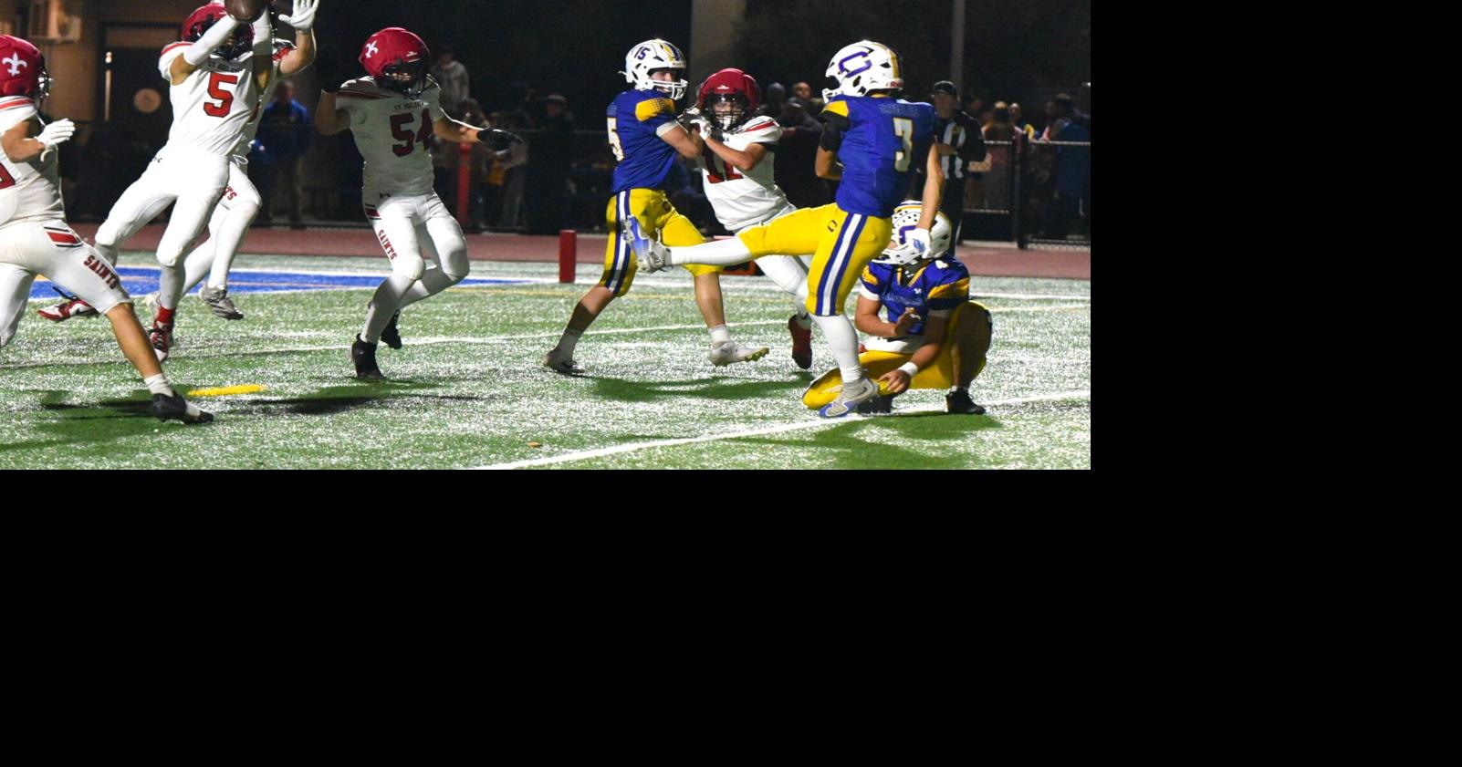 St. Helena football, missing star, falls 35-32 at Cloverdale | High ...