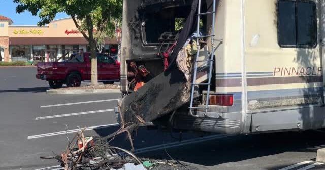 Fire destroyed the RV home of this Napan. Now she's homeless.