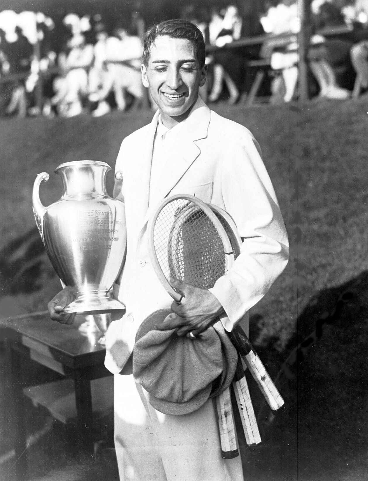 1927 Rene Lacoste wins US Lawn Tennis Association championship