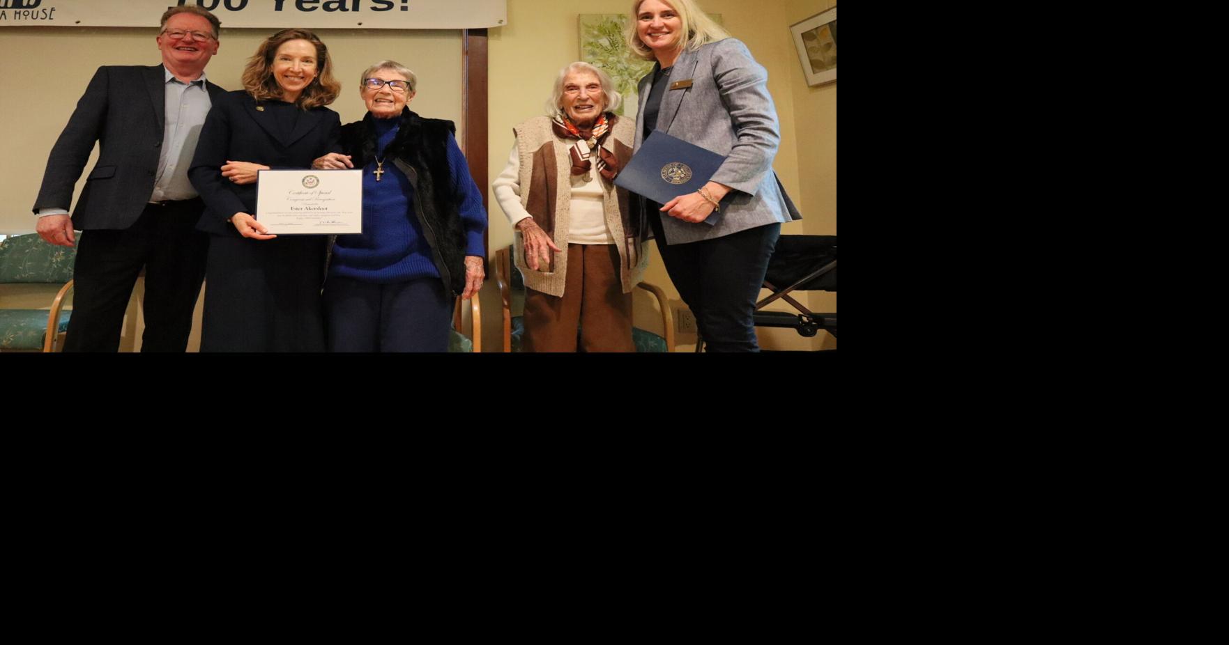 Rianda House honors centenarians Akersloot and Peterson