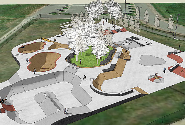 New skate park design dazzles future users