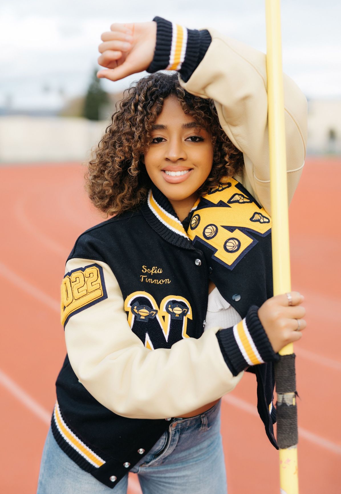 Track and clearance field letterman jacket