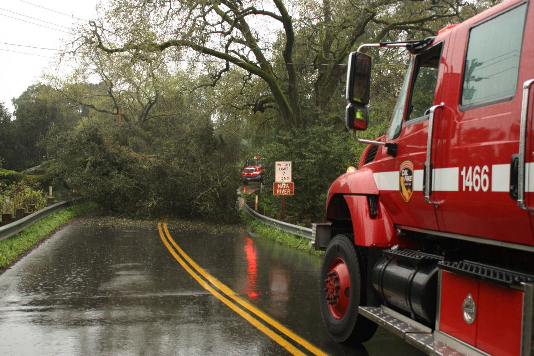 Storm Rolls Into Napa County, Small Stream Flood Warnings Issued ...