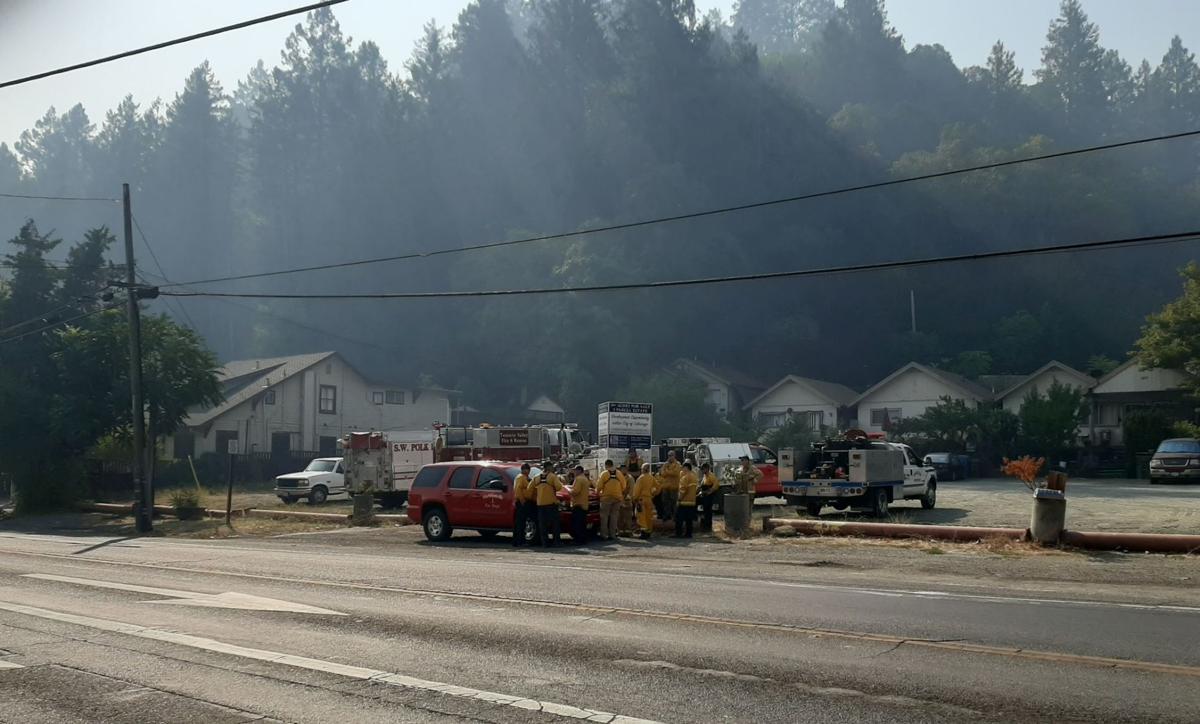 Calistoga firefighters Glass Fire