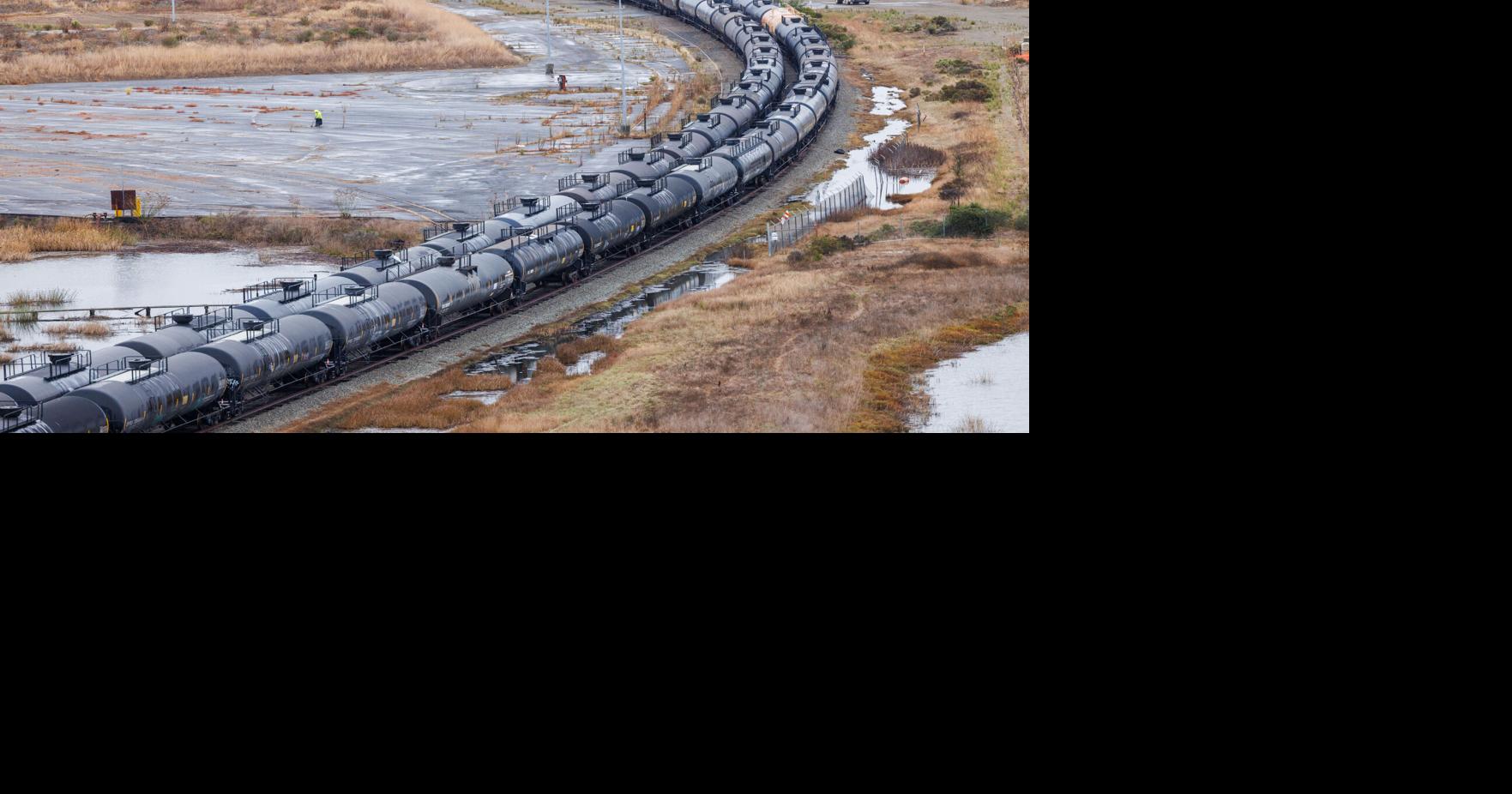 Napa Pipe becomes temporary home to hundreds of train cars | Business ...